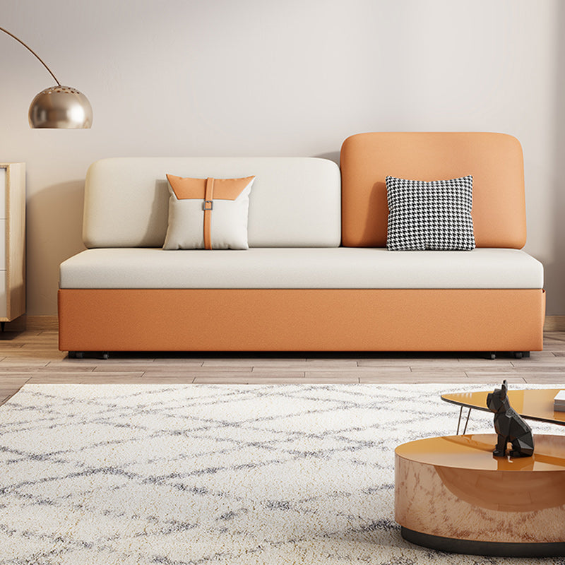 32"W Scandinavian Sofa Bed Pillow Included Cushion Back Sleeper Sofa Clearhalo 'furn' 'furn_futons' 'Furniture' 'Futons & Daybeds' 'Futons' 'Living Room Furniture' 6706311