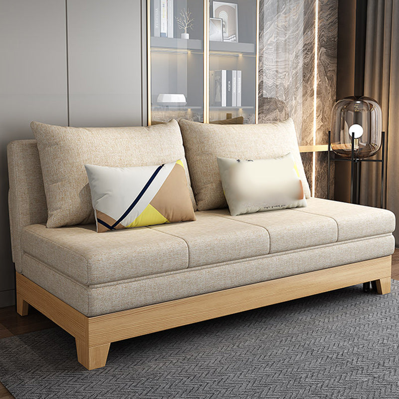 33"W Contemporary Sofa Bed Cushion Back Armless Sleeper Sofa