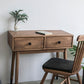 Contemporary Make-up Vanity with Drawers in Brown Solid Wood