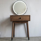 Contemporary Make-up Vanity with Drawers in Brown Solid Wood