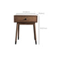 Contemporary Make-up Vanity with Drawers in Brown Solid Wood