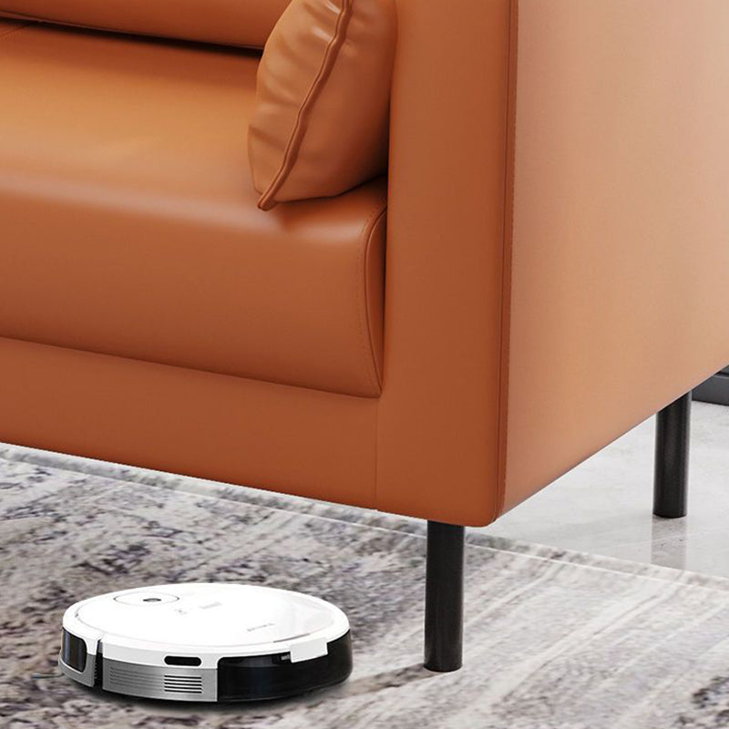 Tuxedo Arm Sofa Stain Resistant Faux Leather Standard Sofa with 4 Pillows Clearhalo 'furn' 'furn_sofas' 'Furniture' 'Living Room Furniture' 'Sofa' 'sofas' 6706434