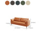Tuxedo Arm Sofa Stain Resistant Faux Leather Standard Sofa with 4 Pillows Clearhalo 'furn' 'furn_sofas' 'Furniture' 'Living Room Furniture' 'Sofa' 'sofas' 6706439