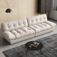 Armless Sofa Stain Resistant Standard Sofa with Tufted Split-Back