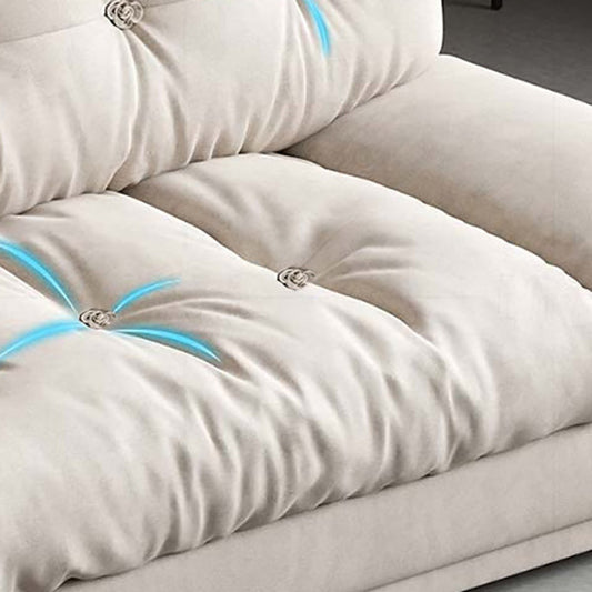 Armloses Sofa-Fleckenfest-Standard-Sofa mit Tufted Split-Back