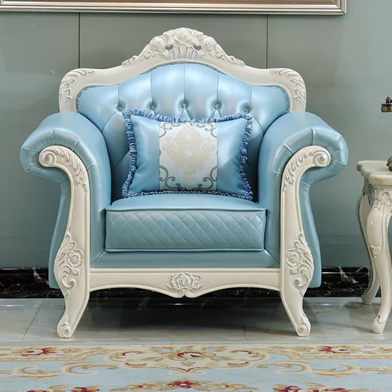 Divano arrotolato di divano alto 37 "con split-back trapuntato per soggiorno