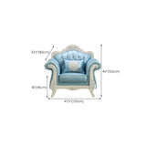 37" High Sofa Rolled Arm Sofa with Tufted Split-Back for Living Room