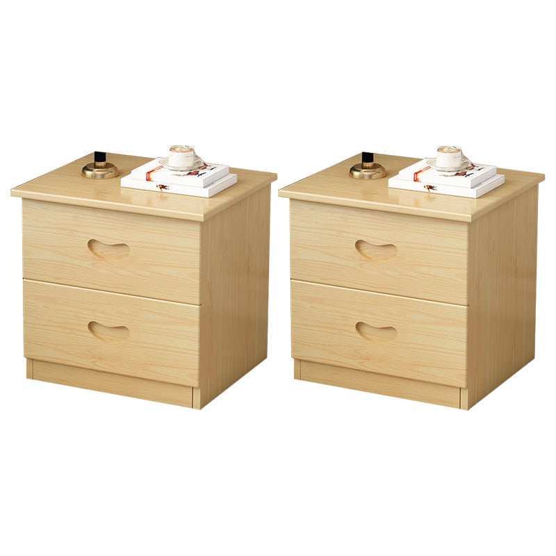 Canteros tradicionales 2 cajones mesa de acento mesita de noche de acabado antiguo de la cama nocturna