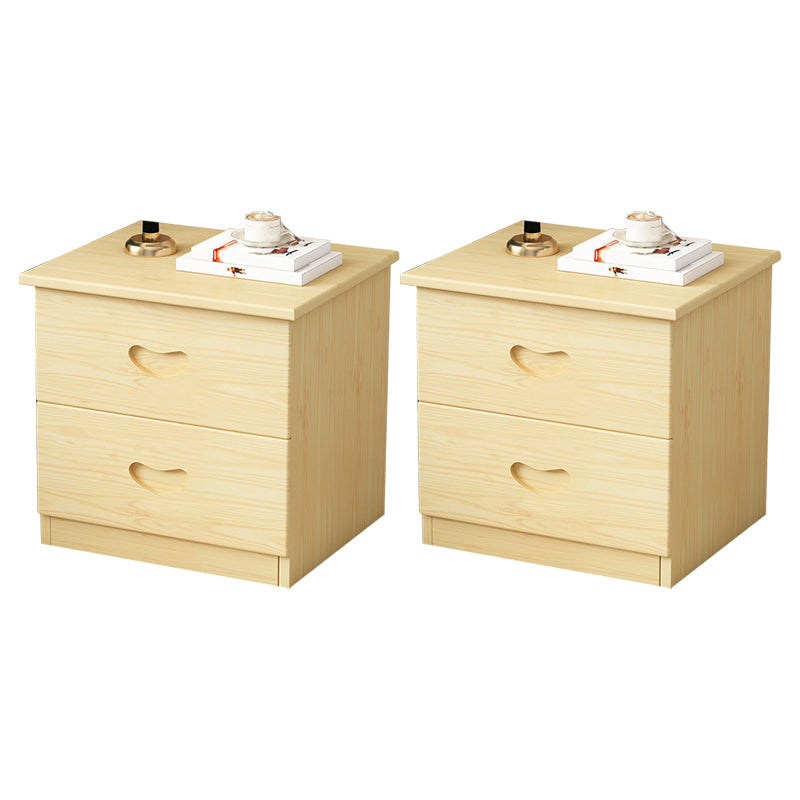 Canteros tradicionales 2 cajones mesa de acento mesita de noche de acabado antiguo de la cama nocturna