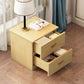 Canteros tradicionales 2 cajones mesa de acento mesita de noche de acabado antiguo de la cama nocturna