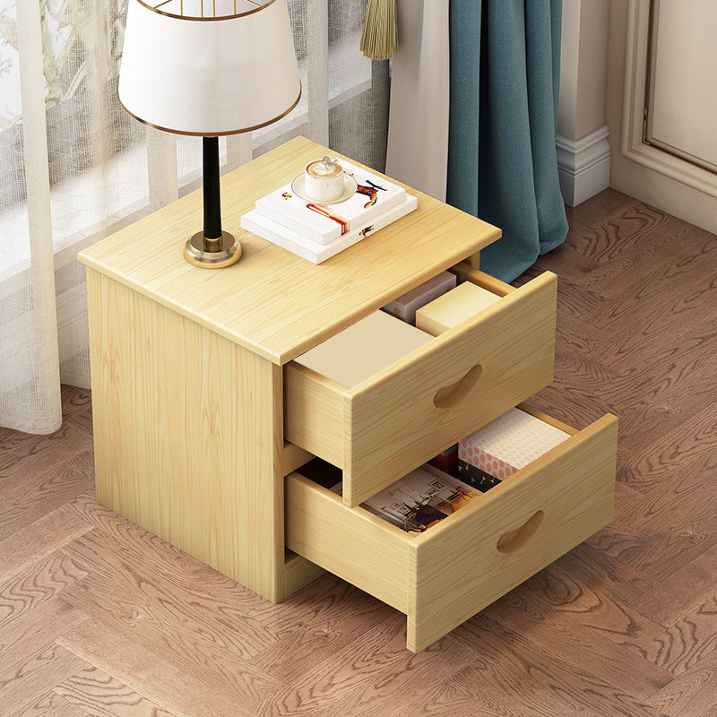 Canteros tradicionales 2 cajones mesa de acento mesita de noche de acabado antiguo de la cama nocturna