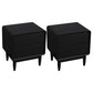 2 - Schublade Industrial Accent Table Nachttisch Antikes Finish -Bett Nachttisch