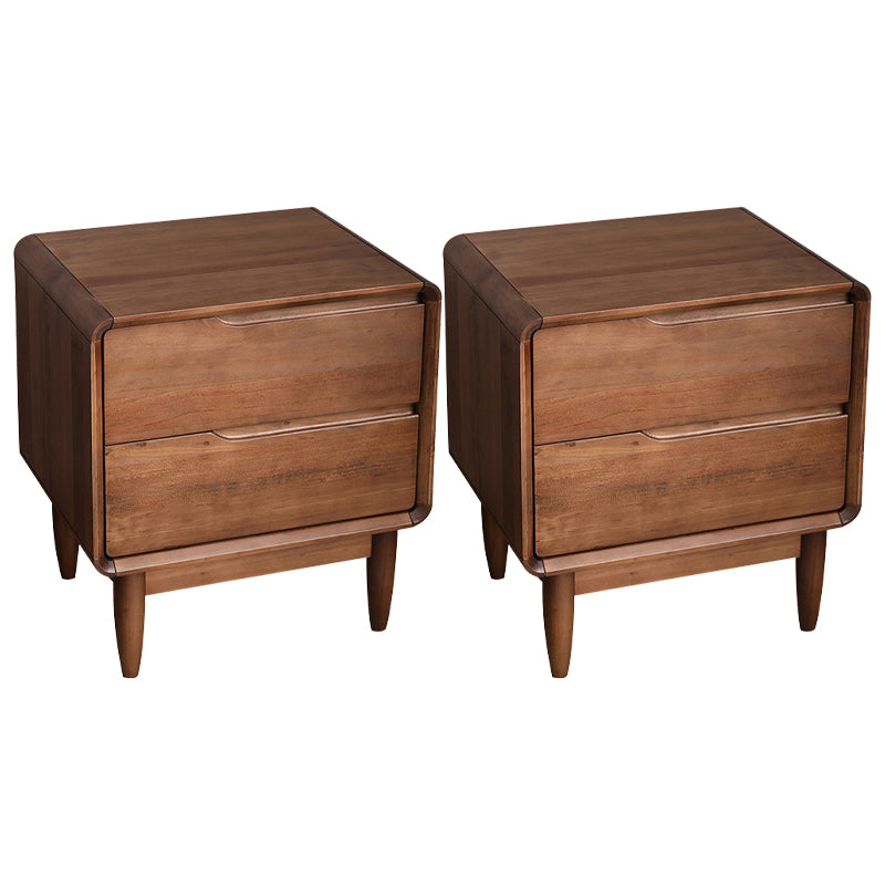 2 - Schublade Industrial Accent Table Nachttisch Antikes Finish -Bett Nachttisch