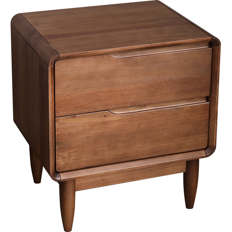 2 - Schublade Industrial Accent Table Nachttisch Antikes Finish -Bett Nachttisch