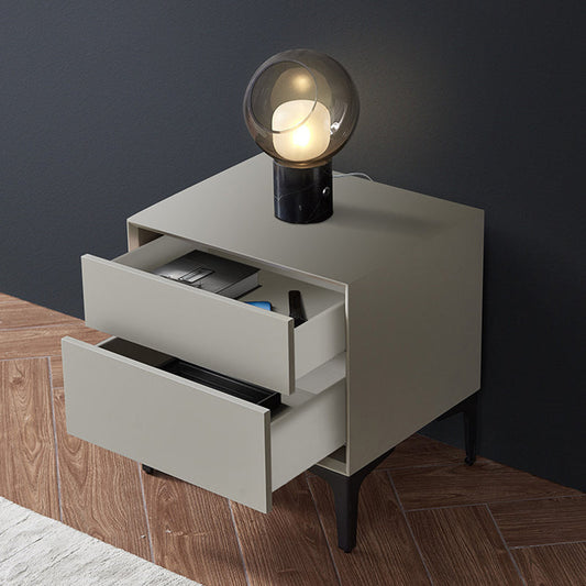 2 Schubladen zeitgenössischer Akzenttisch Nachtstand Antiquen Abschluss Nachttisch