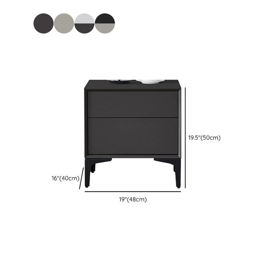 2 Schubladen zeitgenössischer Akzenttisch Nachtstand Antiquen Abschluss Nachttisch