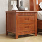 2 - Drawer Traditional Accent Table Nightstand Antique Finish Bed Nightstand 18.5"L x 15"W x 18.5"H Brown 1 Piece Clearhalo 'Bedroom Furniture' 'furn' 'furn_night_stand' 'Furniture' 'night_stand' 'Nightstands' 6709191