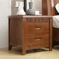 2 - Drawer Traditional Accent Table Nightstand Antique Finish Bed Nightstand 18.5"L x 15"W x 18.5"H Nut-Brown 1 Piece Clearhalo 'Bedroom Furniture' 'furn' 'furn_night_stand' 'Furniture' 'night_stand' 'Nightstands' 6709196