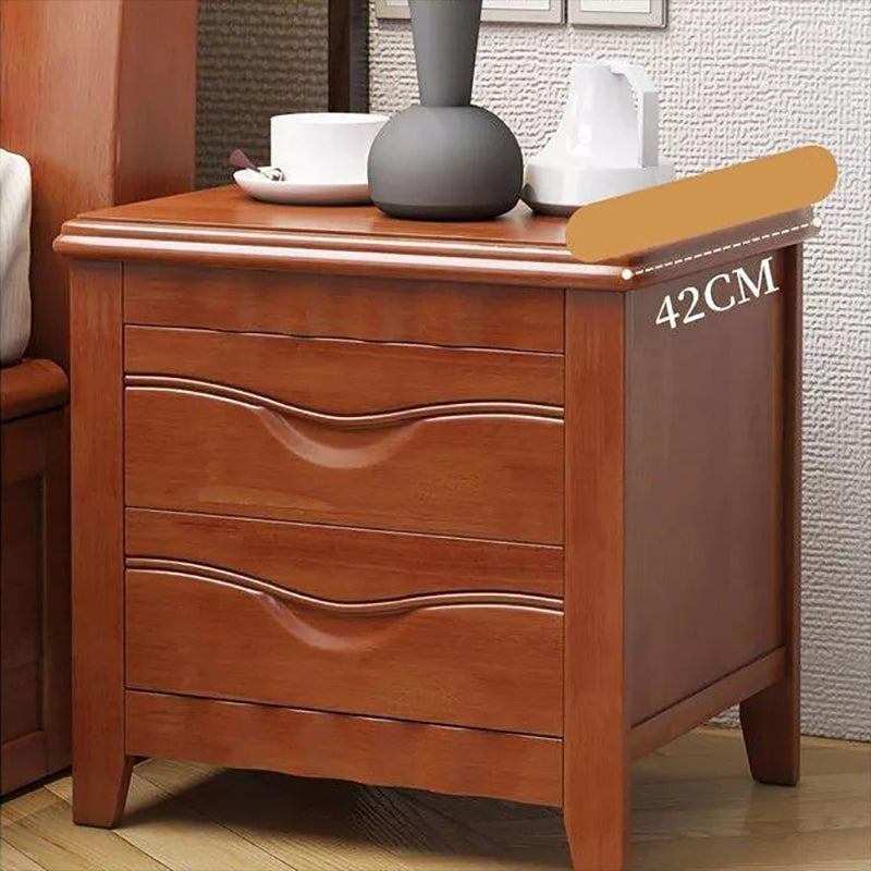 2 - Drawer Traditional Accent Table Nightstand Antique Finish Bed Nightstand Clearhalo 'Bedroom Furniture' 'furn' 'furn_night_stand' 'Furniture' 'night_stand' 'Nightstands' 6709205
