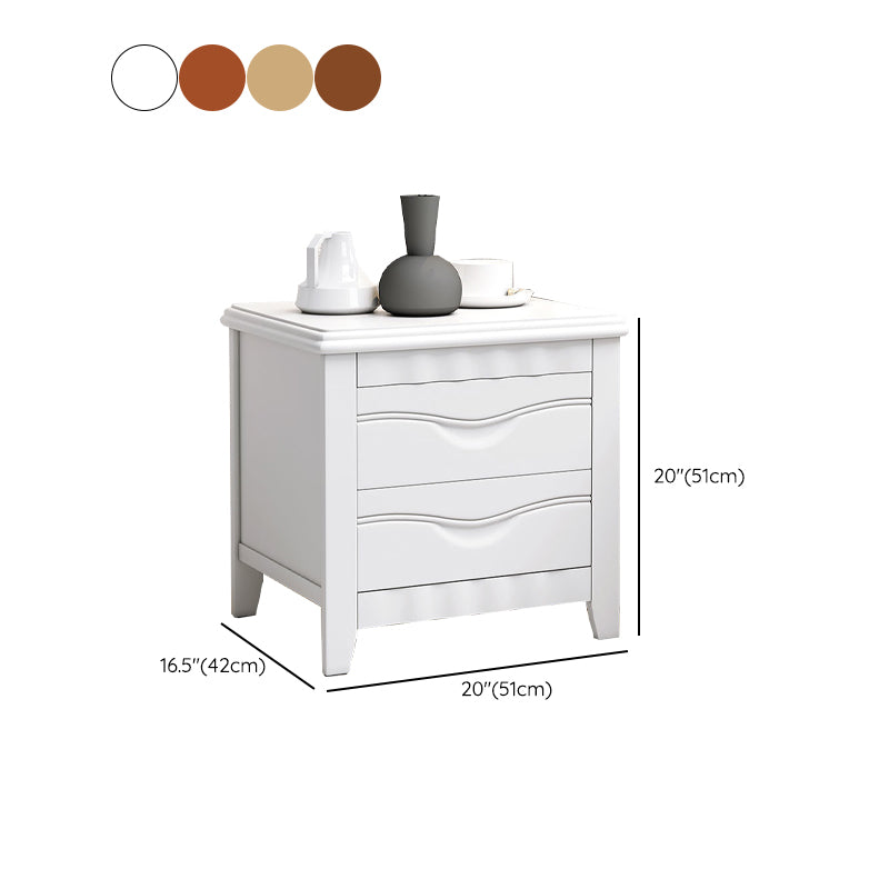 2 - Drawer Traditional Accent Table Nightstand Antique Finish Bed Nightstand Clearhalo 'Bedroom Furniture' 'furn' 'furn_night_stand' 'Furniture' 'night_stand' 'Nightstands' 6709213