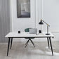 Scrivania contemporanea da scrivania rettangolare con gambe metalliche