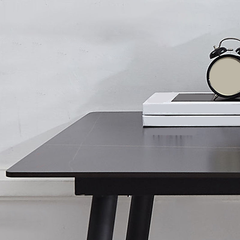 Scrivania contemporanea da scrivania rettangolare con gambe metalliche