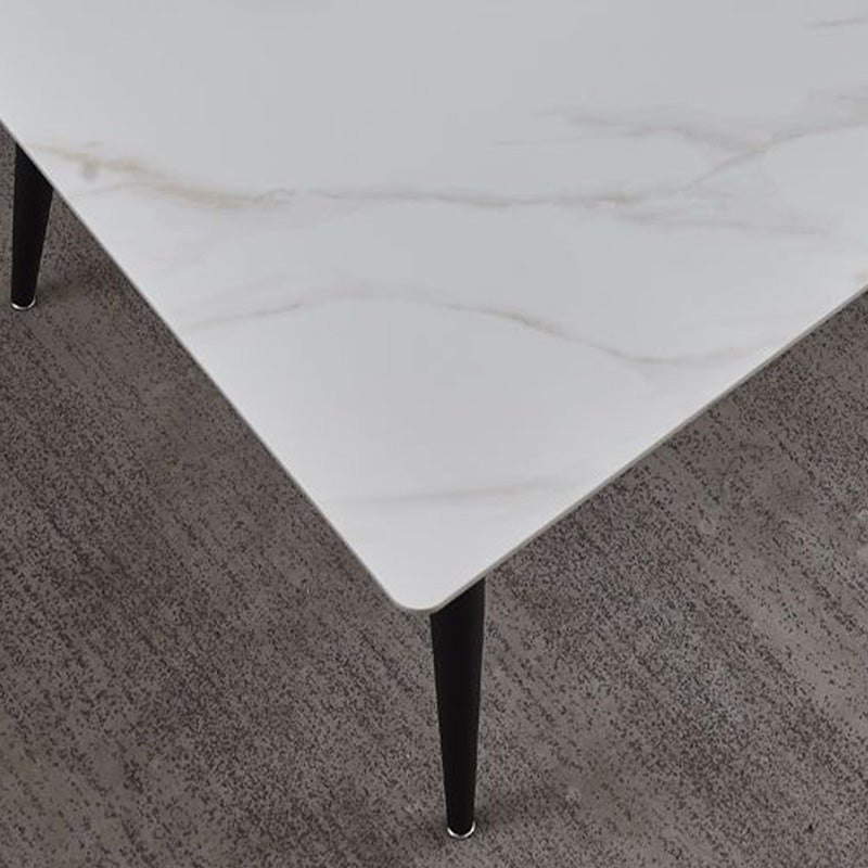 Scrivania contemporanea da scrivania rettangolare con gambe metalliche