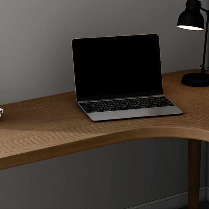 29,25 inch H Industrieel Office Desk Solid Wood L-Shape Writing Desk