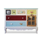 Coastal Storage Chest Dresser Manufactured Wood Dresser with Drawers and Doors