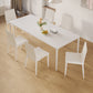 Pièces modernes 1/3/4/5/7 Pièces Table à manger Set Pierre Rectangle Meubles en blanc