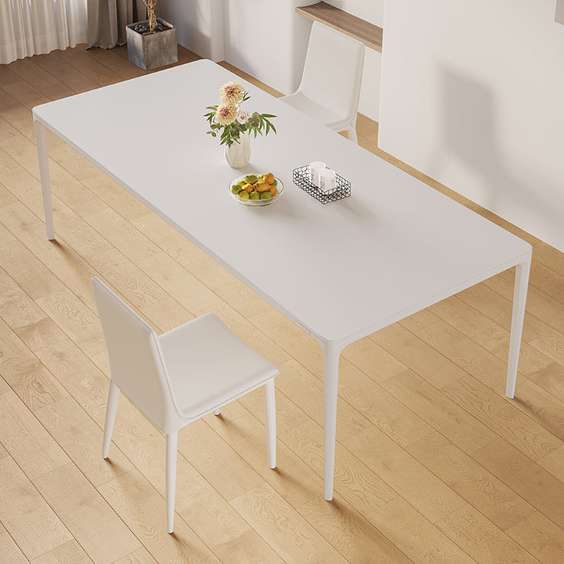 Pièces modernes 1/3/4/5/7 Pièces Table à manger Set Pierre Rectangle Meubles en blanc