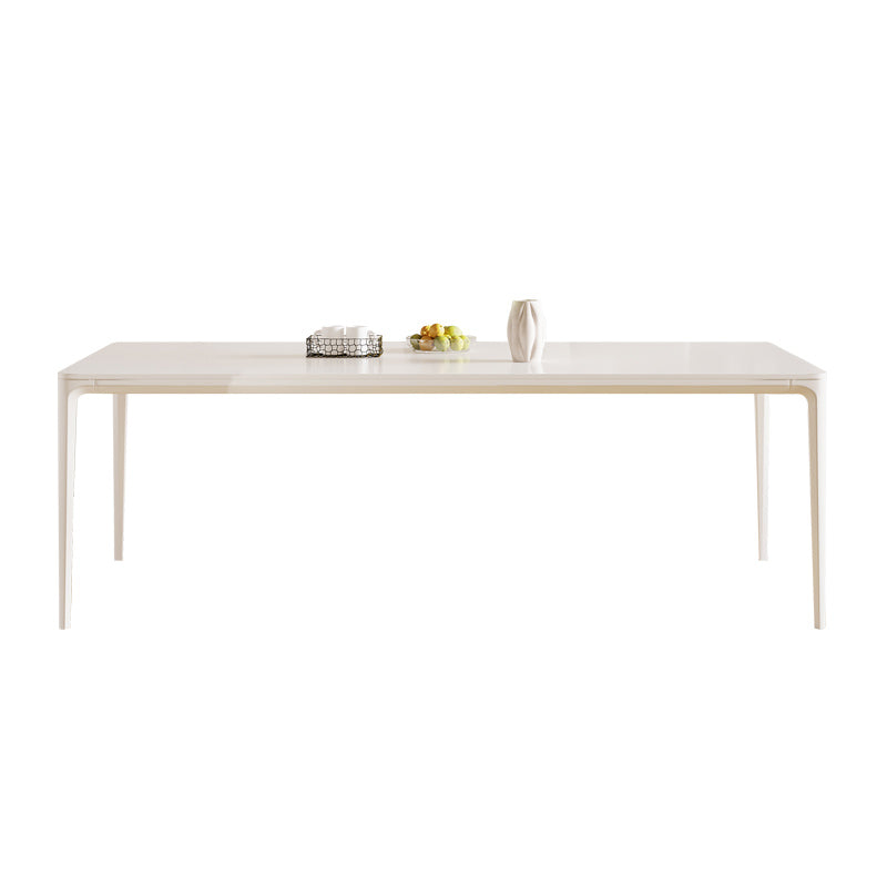 Pièces modernes 1/3/4/5/7 Pièces Table à manger Set Pierre Rectangle Meubles en blanc