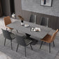 Stile moderno 1/4/5/6/7 pezzi sedie da pranzo set mobili in pietra rettangolo per casa