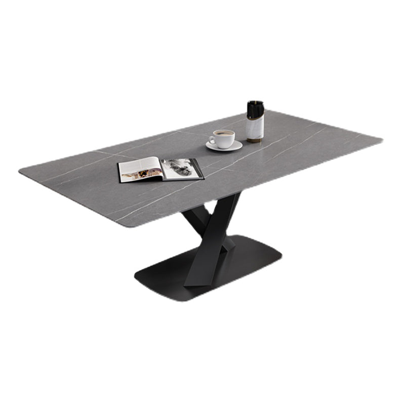 Stile moderno 1/4/5/6/7 pezzi sedie da pranzo set mobili in pietra rettangolo per casa