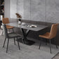 Stile moderno 1/4/5/6/7 pezzi sedie da pranzo set mobili in pietra rettangolo per casa