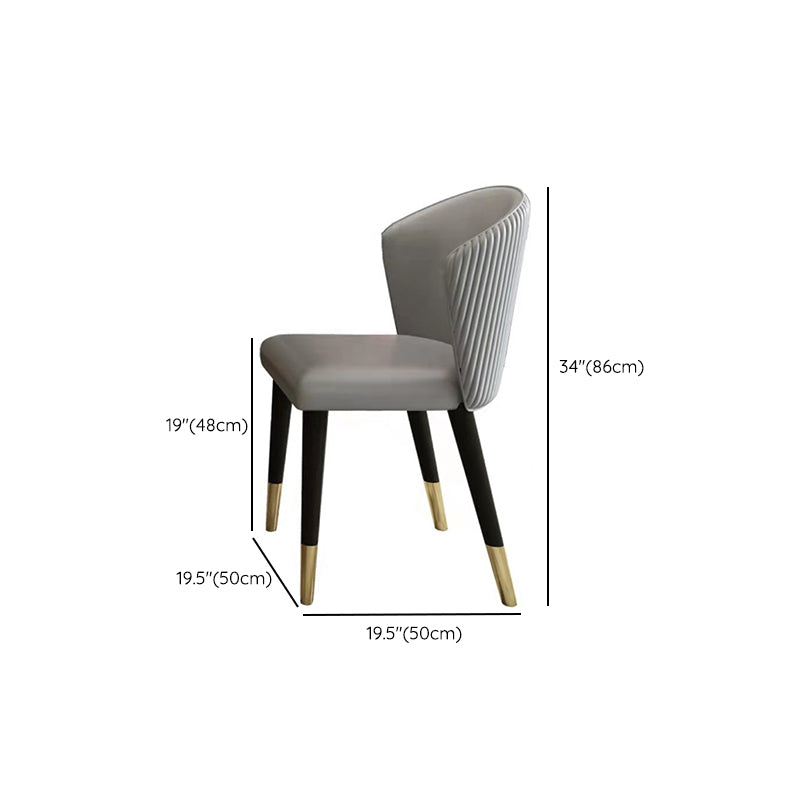 Glam Dinette Table Set with Padded Chairs 1/2/5 Pieces Glossy White Dining Set