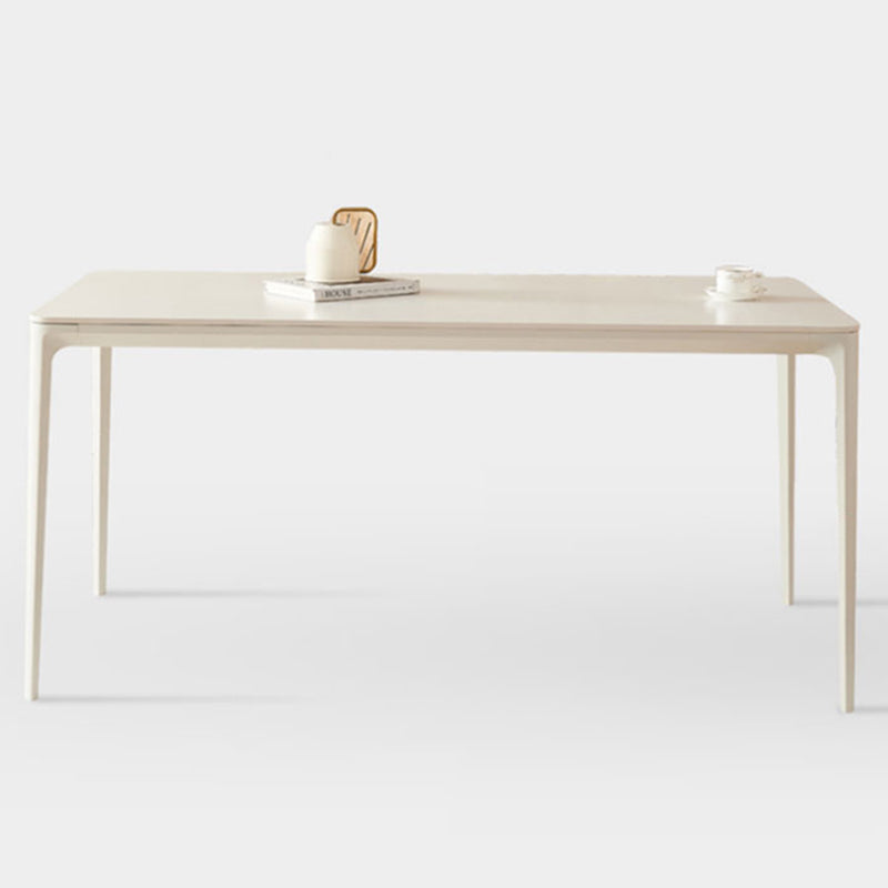 Moderna mesa de comedor blanco Juego de comedor 1/4/5 piezas con sillas de metal