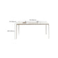 Moderna mesa de comedor blanco Juego de comedor 1/4/5 piezas con sillas de metal