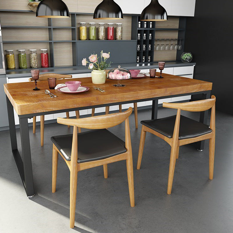 Tavolo da pranzo industriale in legno set 1/2/5 pezzi Dinette marrone per casa