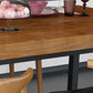 Tavolo da pranzo industriale in legno set 1/2/5 pezzi Dinette marrone per casa