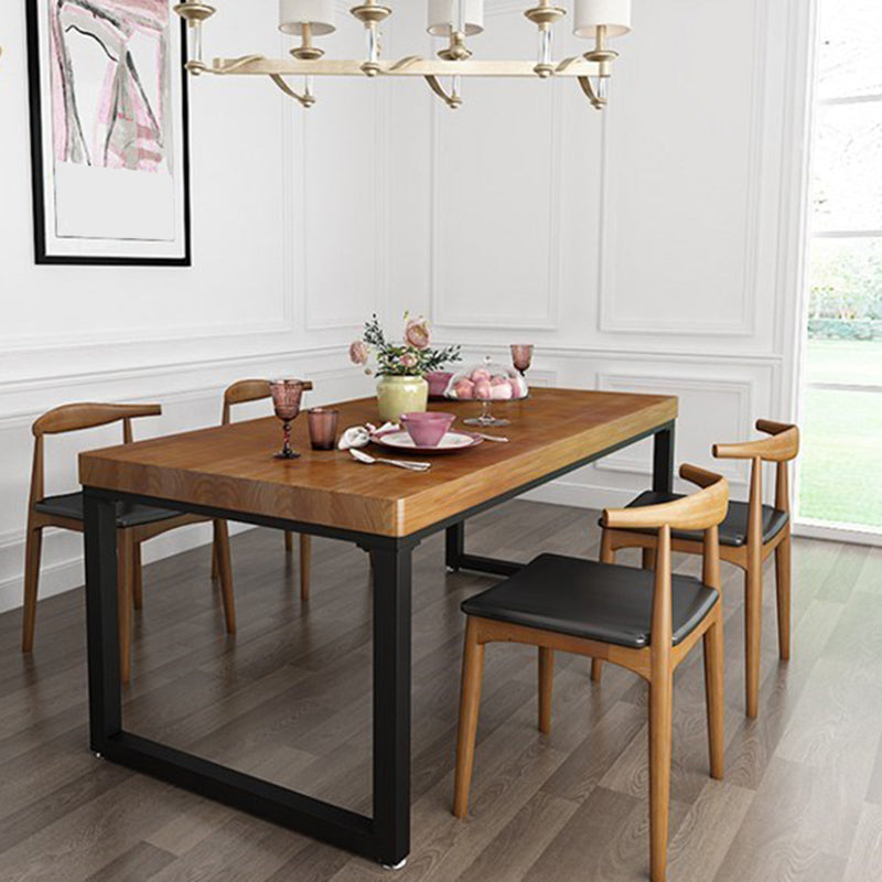Tavolo da pranzo industriale in legno set 1/2/5 pezzi Dinette marrone per casa