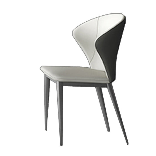 White Dining Table Set with Silver Metal Base 1/3/4/5/8 Pieces Glam Dinette Set for Home