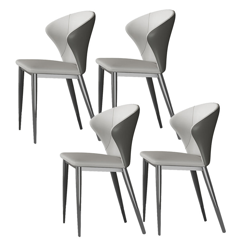 Style contemporain 1/3/4/5/6/7/8 Pièces Pièces Ensemble de restauration Rectangle meubles en blanc