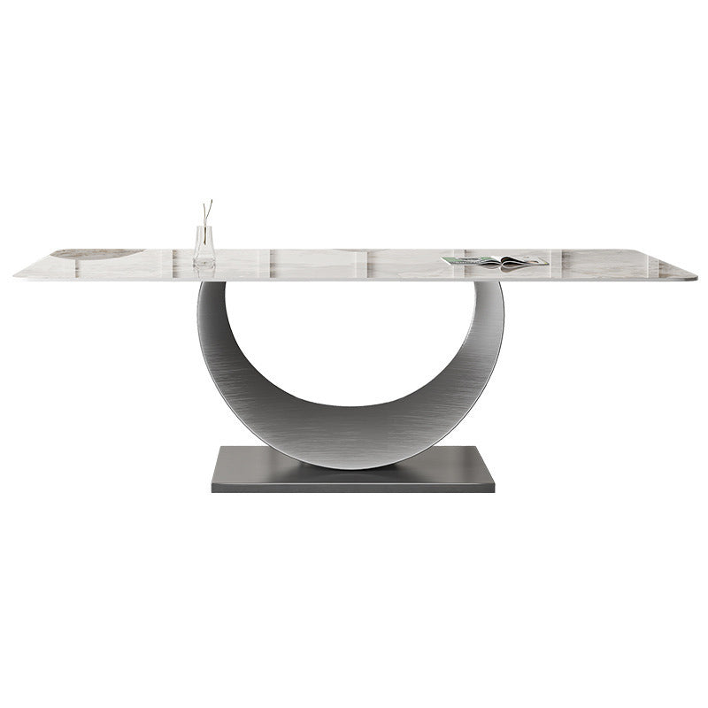 Style contemporain 1/3/4/5/6/7/8 Pièces Pièces Ensemble de restauration Rectangle meubles en blanc