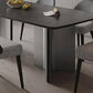 Contemporary Style 1/4/5/7 Pieces Dining Chairs Set Stone Rectangle Furniture in Black