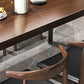 Brown Solid Wood Industrial Dining Table Set 1/2/5/7 Pcs Dinette Set for Home Clearhalo 'Dining Room Sets' 'Dining Tables & Seating' 'dining_room_set' 'furn' 'furn_dining_room_set' 'Furniture' 'Kitchen & Dining Furniture' 6711790