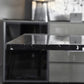 Black Stone Dining Table Set with Solid Back Chairs 1/2/4/5/7 Pcs Modern Dinette Set Clearhalo 'Dining Room Sets' 'Dining Tables & Seating' 'dining_room_set' 'furn' 'furn_dining_room_set' 'Furniture' 'Kitchen & Dining Furniture' 6711810