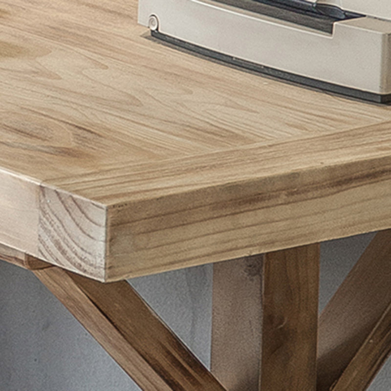 Distressed Pine Wood Dining Set 1/2 Pieces Industrial Dinette Set for Home Clearhalo 'Dining Room Sets' 'Dining Tables & Seating' 'dining_room_set' 'furn' 'furn_dining_room_set' 'Furniture' 'Kitchen & Dining Furniture' 6711905