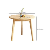 Juego de comedor de madera de goma de acabado natural 1/3/4/5 piezas de comedor moderno