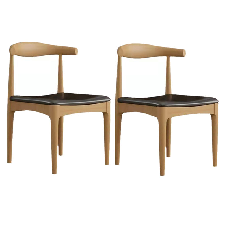 Wood Finish Dining Set 1/2/3/5 Pieces Modern Solid Wood Dinette Set 2 Wood Chairs Clearhalo 'Dining Room Sets' 'Dining Tables & Seating' 'dining_room_set' 'furn' 'furn_dining_room_set' 'Furniture' 'Kitchen & Dining Furniture' 6711931
